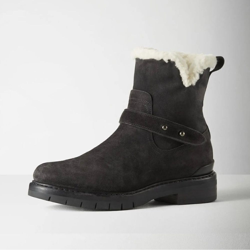 Rag & Bone
Suede Fur Trim Moto Boots
Women's Size:8,5